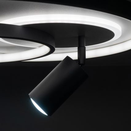 Brilagi - LED prigušivo stropno svjetlo UNITY LED/60W/230V + 1xGU10/3W 3000-6000K Ø 50 cm bijela/crna + daljinski upravljač