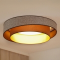 Brilagi - LED stropna svjetiljka VEGAS SHINE LED/24W/230V promjer 60 cm 3000/4000/6500K smeđa + daljinski upravljač