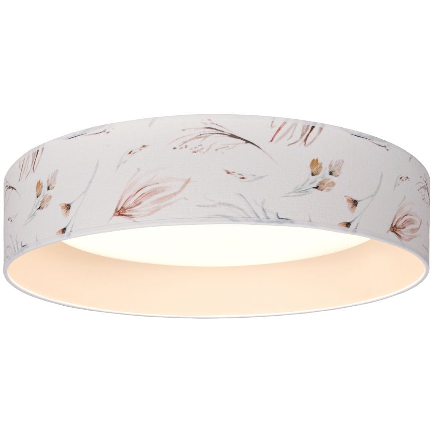 Brilagi - LED stropna svjetiljka VELVET SIMPLE LED/24W/230V 3000K promjer 45 cm bijela/cvjetni motiv