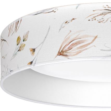 Brilagi - LED stropna svjetiljka VELVET SIMPLE LED/24W/230V 3000K promjer 45 cm bijela/cvjetni motiv