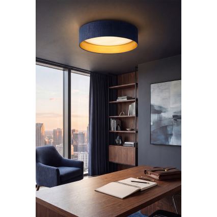 Brilagi - LED stropna svjetiljka VELVET SIMPLE LED/24W/230V 3000K Ø 45 cm plava/zlatna