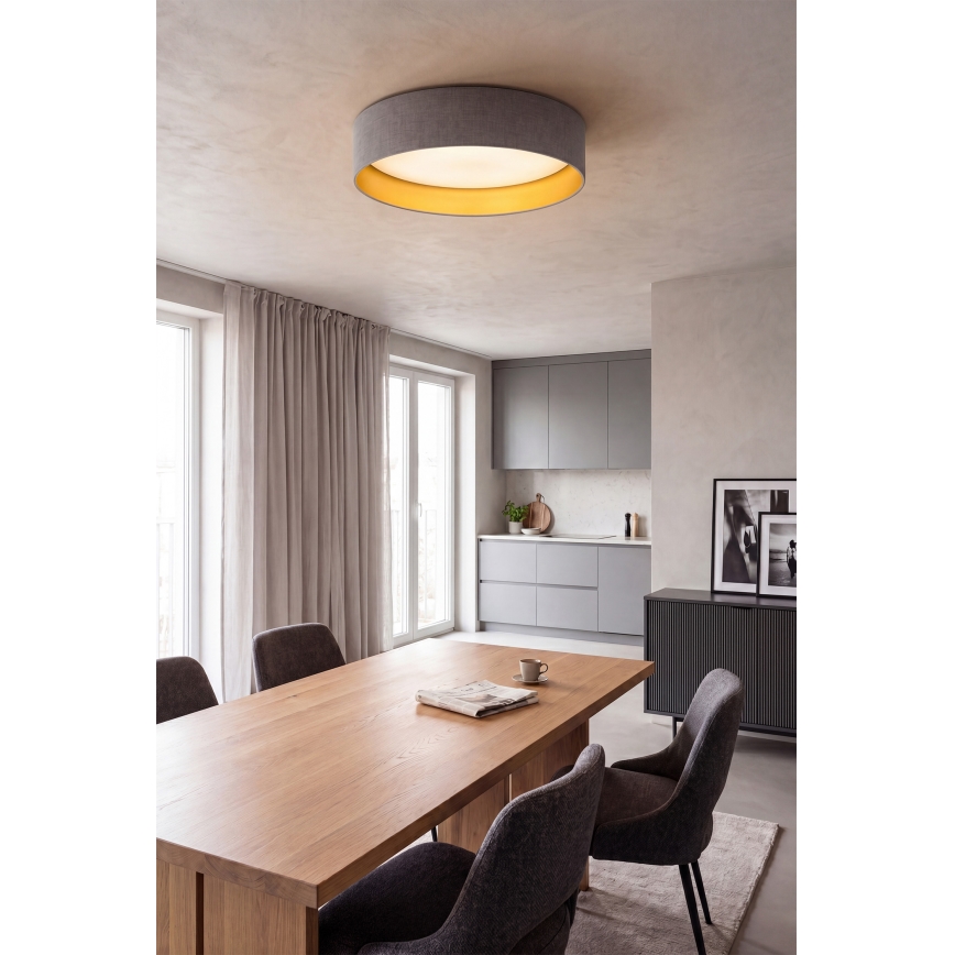 Brilagi - LED stropno svjetlo VELVET SIMPLE LED/24W/230V 3000K promjer 45 cm siva/zlatna