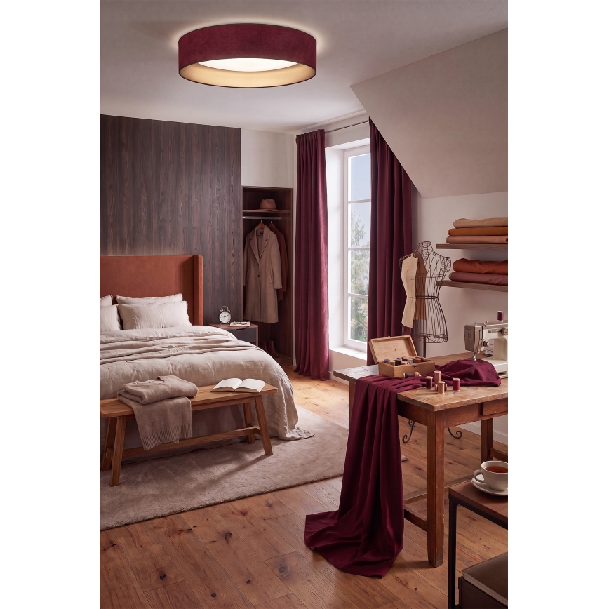 Brilagi - LED stropno svjetlo VELVET SIMPLE LED/24W/230V 4000K Ø 45 cm bordo/zlatno