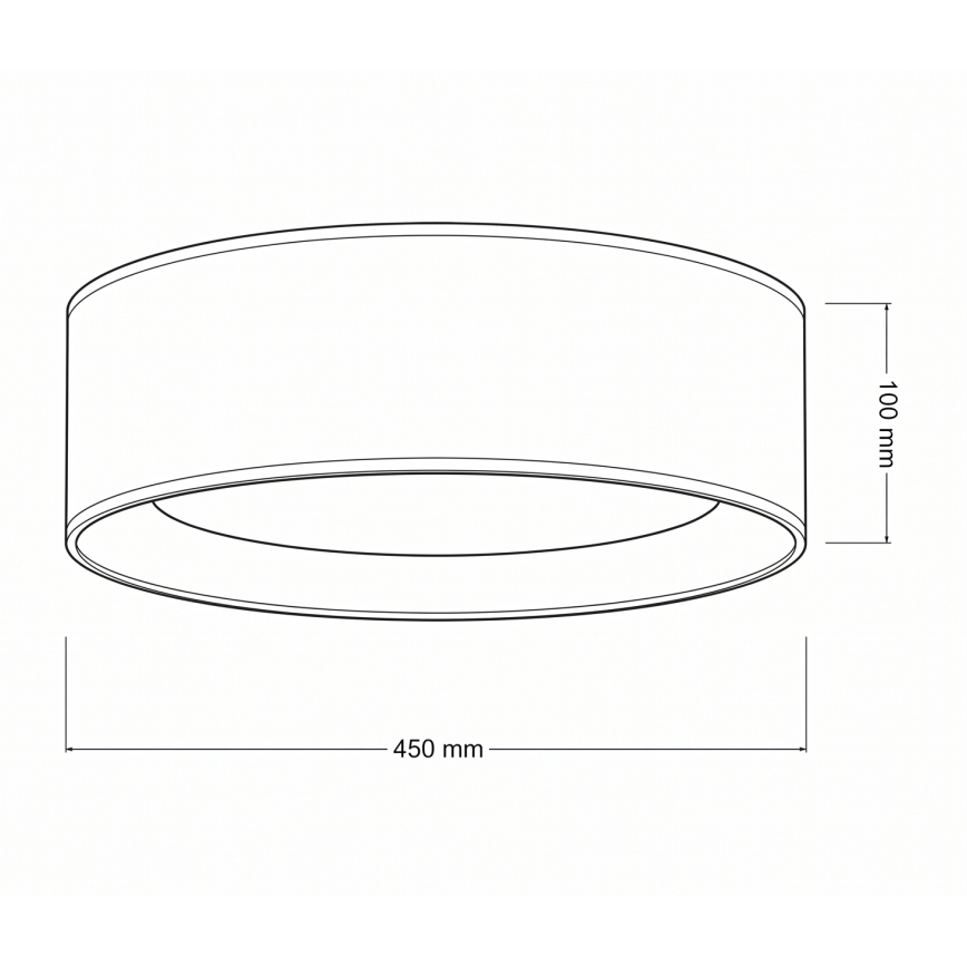Brilagi - LED stropna svjetiljka VELVET SIMPLE LED/24W/230V 4000K Ø 45 cm krem/zlatna
