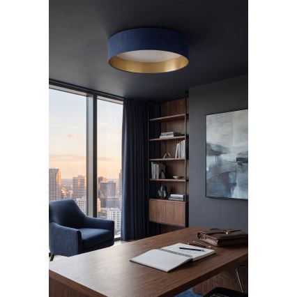 Brilagi - LED stropna svjetiljka VELVET SIMPLE LED/24W/230V 4000K Ø 45 cm plava/zlatna