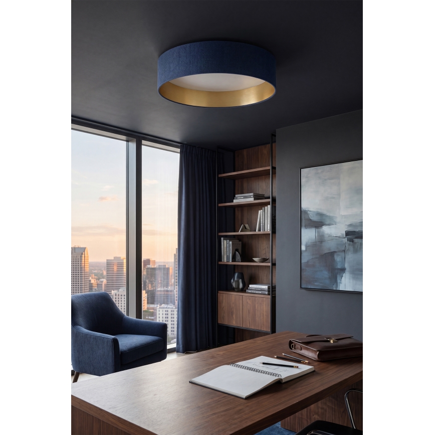 Brilagi - LED stropna svjetiljka VELVET SIMPLE LED/24W/230V 4000K Ø 45 cm plava/zlatna