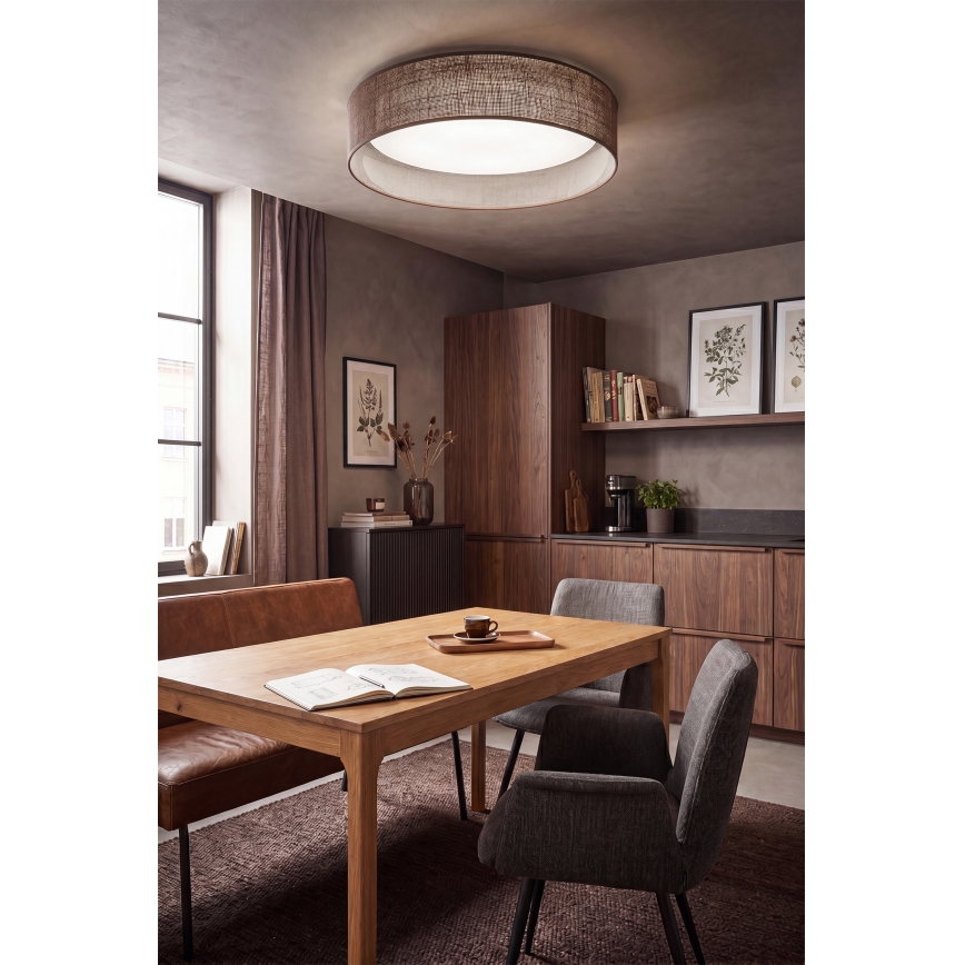 Brilagi - LED stropna svjetiljka VELVET SIMPLE LED/24W/230V 4000K Ø 45 cm smeđa