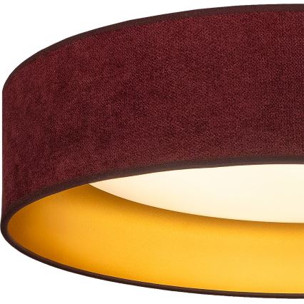 Brilagi - LED stropna svjetiljka VELVET SIMPLE LED/36W/230V 3000K Ø 55 cm bordo/zlatna