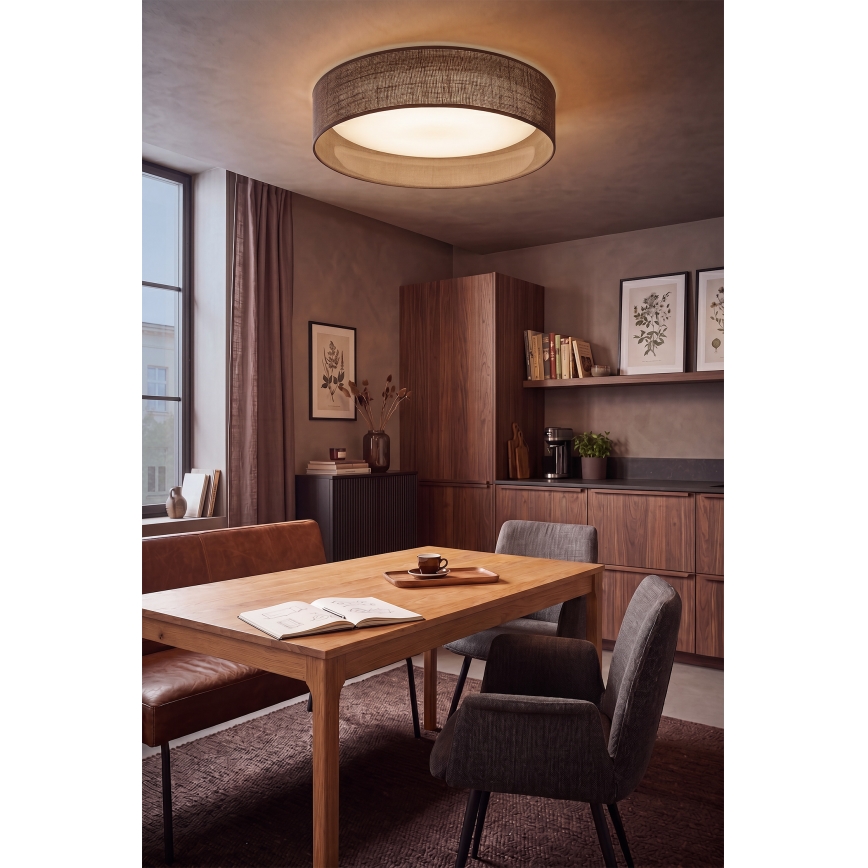 Brilagi - LED stropna svjetiljka VELVET SIMPLE LED/36W/230V 3000K, promjer 55 cm, smeđa