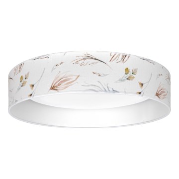 Brilagi - LED stropna svjetiljka VELVET SIMPLE LED/36W/230V 3000K Ø 55 cm bijela/cvjetni uzorak