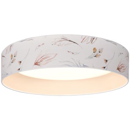 Brilagi - LED stropna svjetiljka VELVET SIMPLE LED/36W/230V 3000K Ø 55 cm bijela/cvjetni uzorak