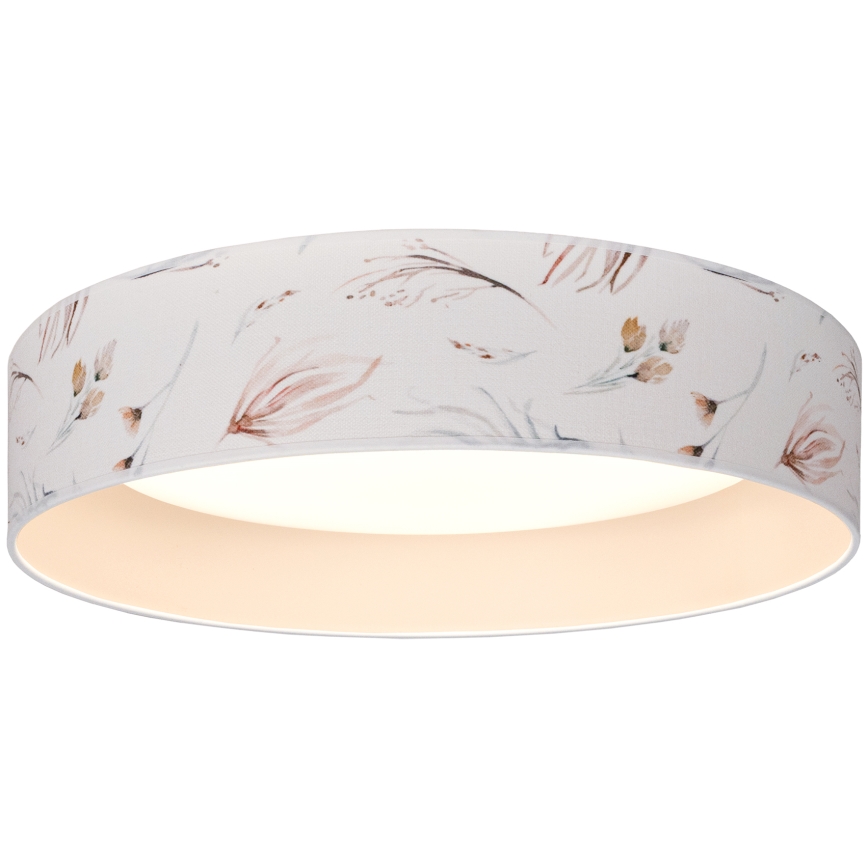Brilagi - LED stropna svjetiljka VELVET SIMPLE LED/36W/230V 3000K Ø 55 cm bijela/cvjetni uzorak