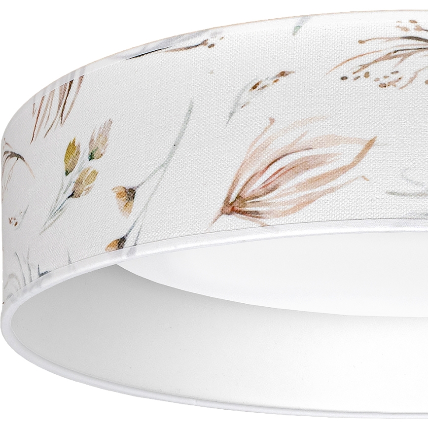 Brilagi - LED stropna svjetiljka VELVET SIMPLE LED/36W/230V 3000K Ø 55 cm bijela/cvjetni uzorak