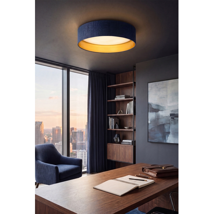 Brilagi - LED stropno svjetlo VELVET SIMPLE LED/36W/230V 3000K Ø 55 cm plavo/zlatno