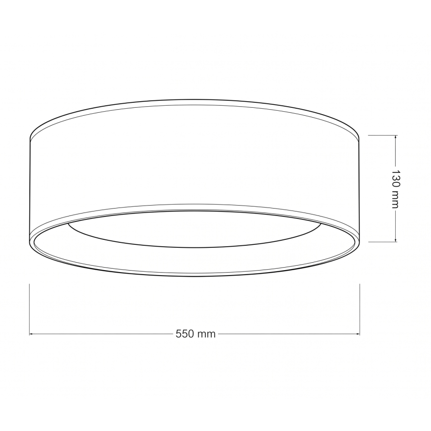 Brilagi - LED stropno svjetlo VELVET SIMPLE LED/36W/230V 3000K Ø 55 cm plavo/zlatno