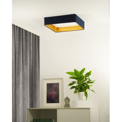 Brilagi - LED Stropna svjetiljka VELVET SQUARE LED/24W/230V tamno plava