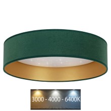 Brilagi - LED Stropna svjetiljka VELVET STAR LED/24W/230V pr. 40 cm 3000K/4000K/6400K zelena/zlatna
