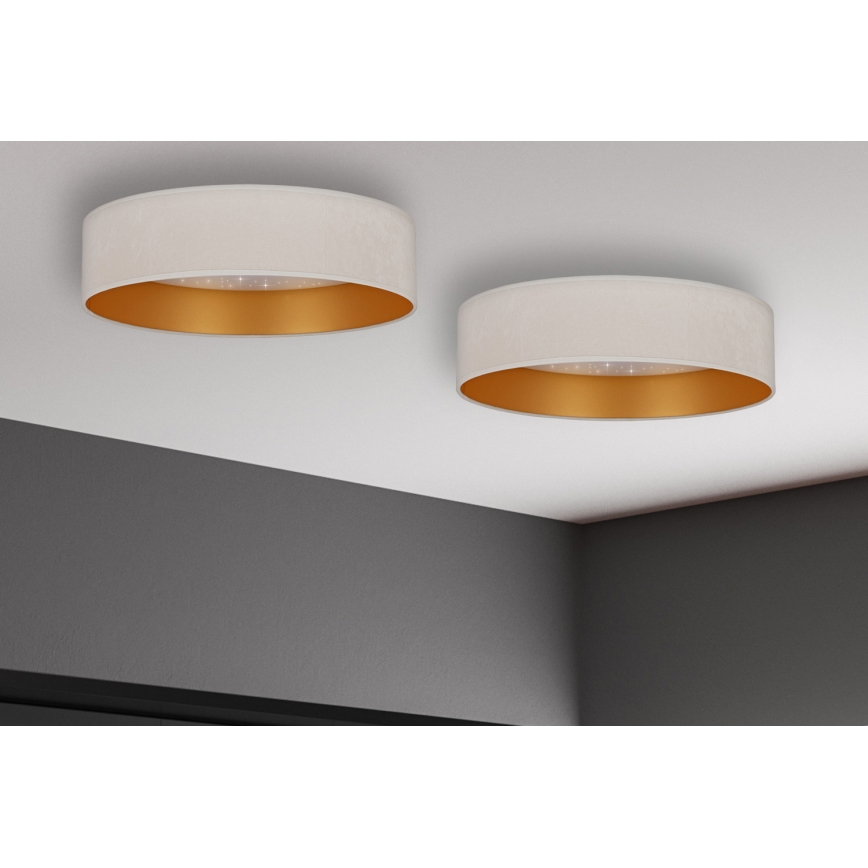 Brilagi - LED Stropna svjetiljka VELVET STAR LED/24W/230V pr. 40 cm 3000K/4000K/6400K krem/zlatna