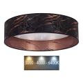 Brilagi - LED Stropna svjetiljka VELVET STAR LED/36W/230V pr. 55 cm 3000K/4000K/6400K crna/bakrena
