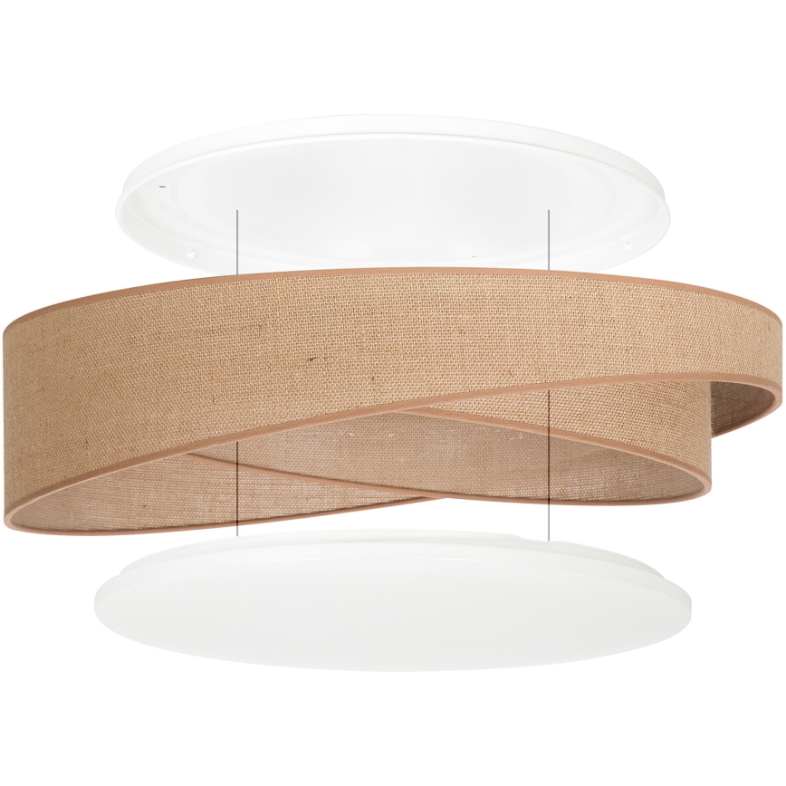 BRILAGI - LED stropna svjetiljka VELVET TWIST LED/24W/230V 4000K Ø 55 cm bež