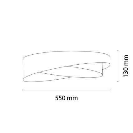 BRILAGI - LED stropna svjetiljka VELVET TWIST LED/24W/230V 4000K Ø 55 cm bež