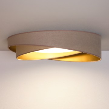 BRILAGI - LED stropna svjetiljka VELVET TWIST LED/24W/230V 4000K Ø 55 cm bež/zlatna