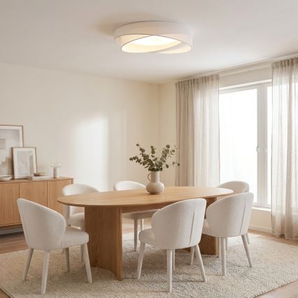 BRILAGI - LED stropna svjetiljka VELVET TWIST LED/24W/230V 4000K Ø 55 cm bijela