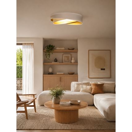 BRILAGI - LED Stropna svjetiljka VELVET TWIST LED/24W/230V 4000K Ø 55 cm bijela/zlatna