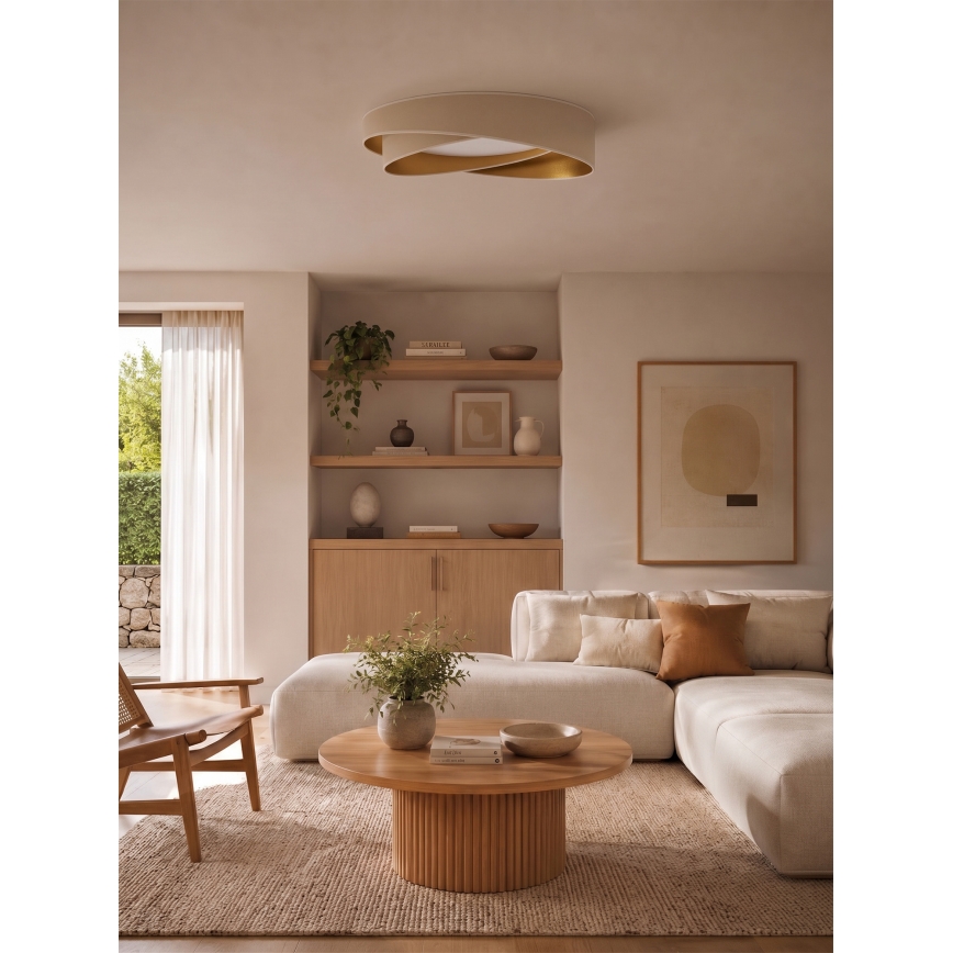 BRILAGI - LED Stropna svjetiljka VELVET TWIST LED/24W/230V 4000K Ø 55 cm bijela/zlatna