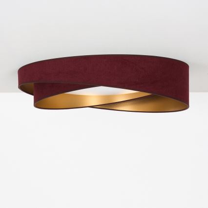 BRILAGI - LED stropno svjetlo VELVET TWIST LED/24W/230V 4000K Ø 55 cm bordo/zlatna