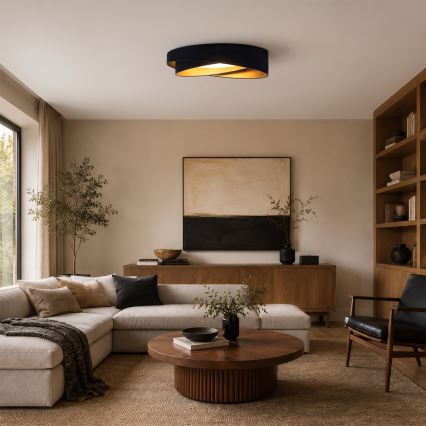 BRILAGI - LED Stropna svjetiljka VELVET TWIST LED/24W/230V 4000K Ø 55 cm plava/zlatna