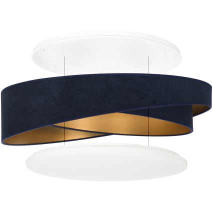 BRILAGI - LED Stropna svjetiljka VELVET TWIST LED/24W/230V 4000K Ø 55 cm plava/zlatna