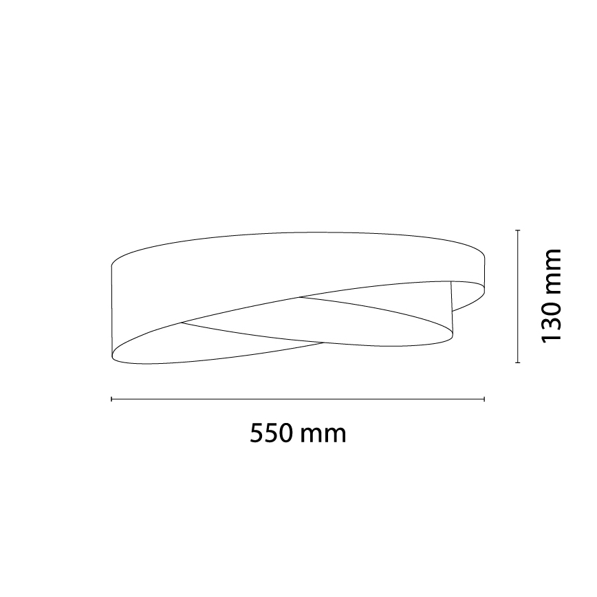 BRILAGI - LED stropna svjetiljka VELVET TWIST LED/24W/230V 4000K Ø 55 cm ružičasta/bež