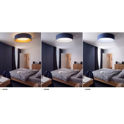 Brilagi - LED stropno svjetlo VELVET VARI LED/24W/230V 3000/4000/6500K promjer 45 cm plava