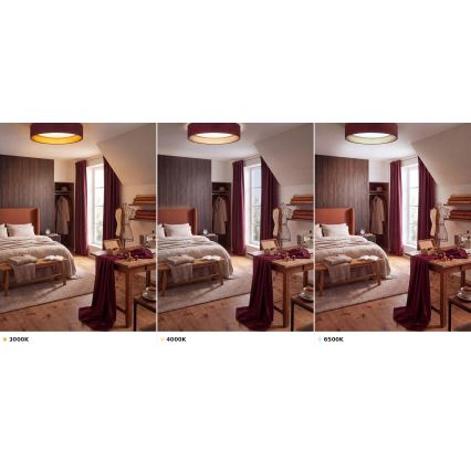 Brilagi - LED stropna svjetiljka VELVET VARI LED/24W/230V 3000/4000/6500K promjer 45 cm bordo/zlatna