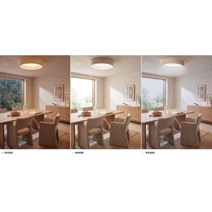 Brilagi - LED stropna svjetiljka VELVET VARI LED/24W/230V 3000/4000/6500K Ø 45 cm krem