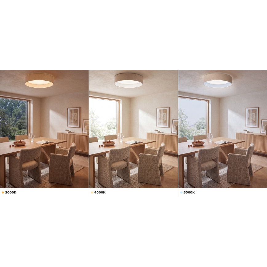 Brilagi - LED stropna svjetiljka VELVET VARI LED/24W/230V 3000/4000/6500K Ø 45 cm krem