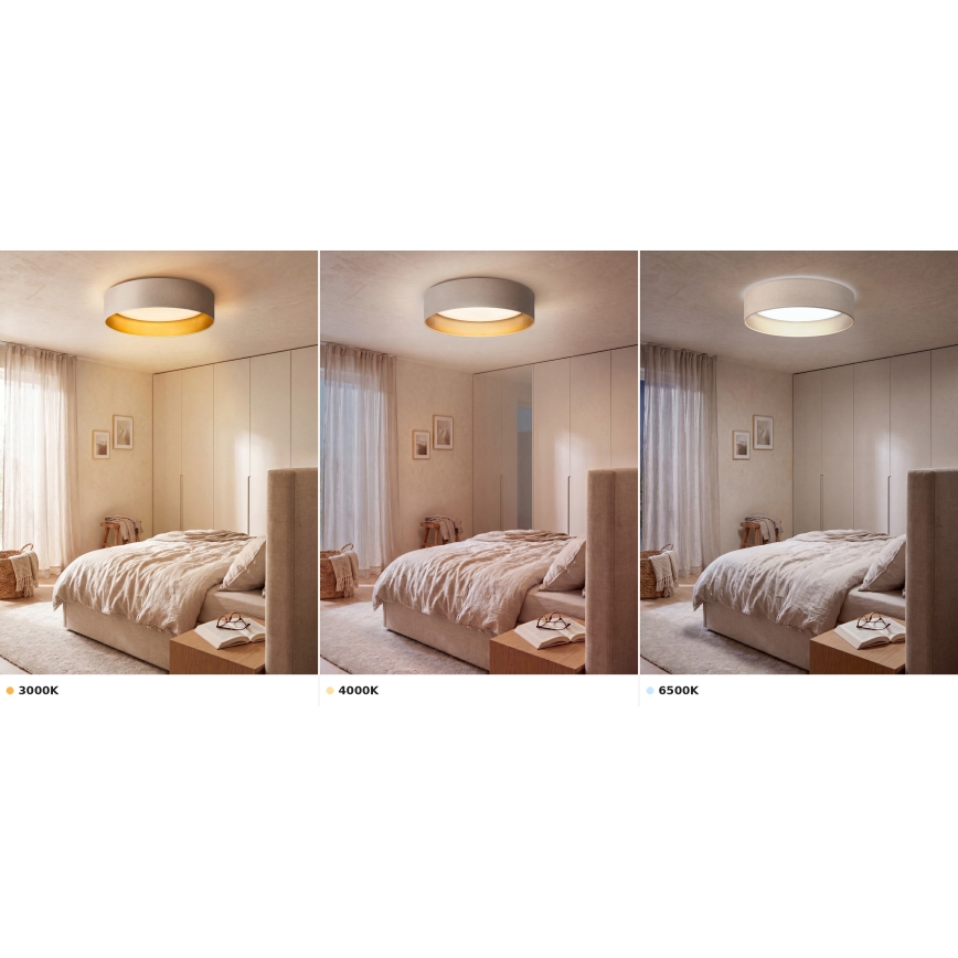 Brilagi - LED stropno svjetlo VELVET VARI LED/24W/230V 3000/4000/6500K Ø 45 cm krem/zlatna