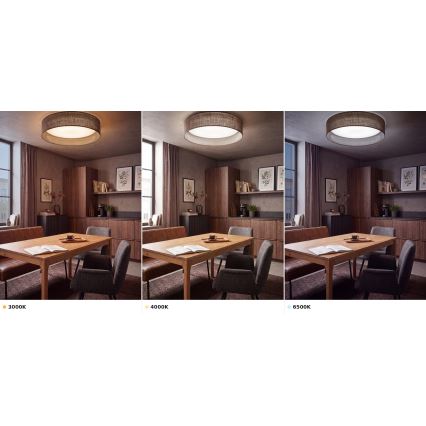 BRILAGI - LED stropna svjetiljka VELVET VARI LED/24W/230V 3000/4000/6500K Ø 45 cm smeđa