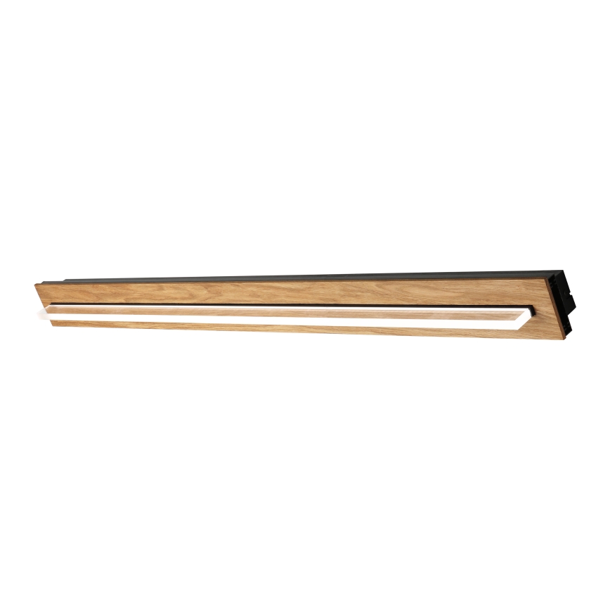Brilagi - LED stropna svjetiljka WOODY FLAT LED/25W/230V 118 cm hrast/crna
