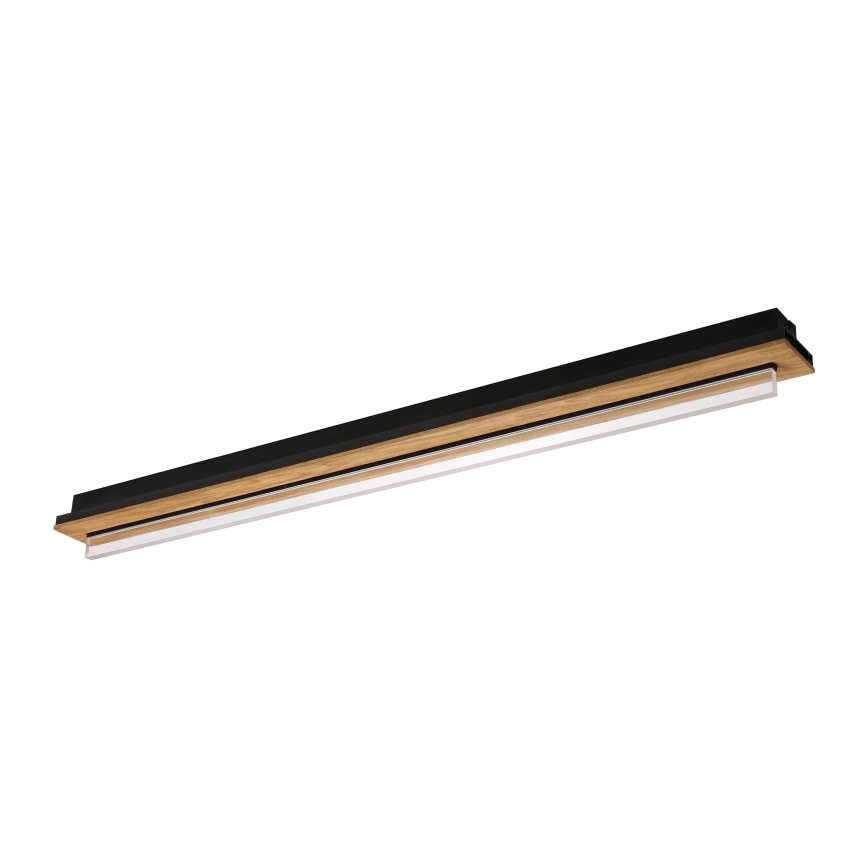 Brilagi - LED stropna svjetiljka WOODY FLAT LED/25W/230V 118 cm hrast/crna