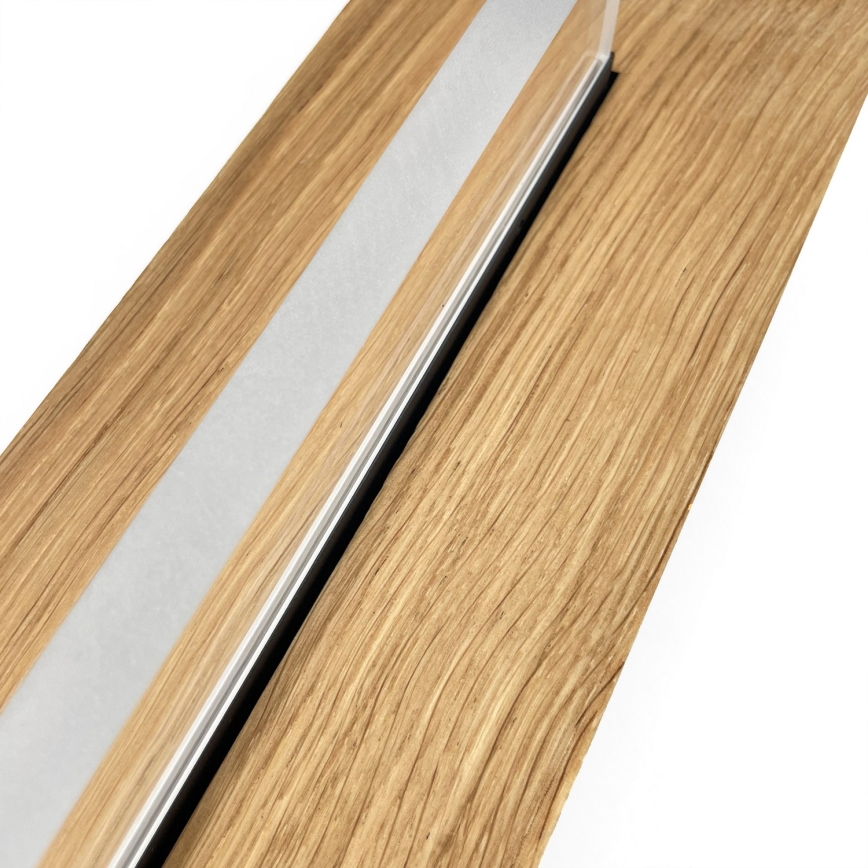 Brilagi - LED stropna svjetiljka WOODY FLAT LED/25W/230V 118 cm hrast/crna