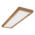 Brilagi - LED Stropna svjetiljka WOODY FRAME LED/40W/230V 120x30 cm IP44 hrast