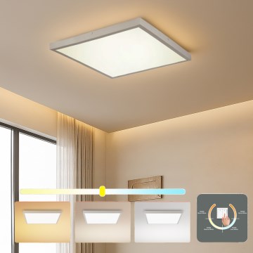 Brilagi - LED stropna svjetiljka za kupaonicu FRAME LED/50W/230V 3000/4000/6000K 60x60 cm IP44 srebrna