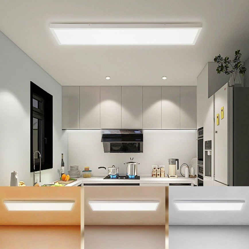 Brilagi - LED Stropna svjetiljka za kupaonicu FRAME LED/50W/230V 30x120 cm 3000/4000/6000K IP44 bijela