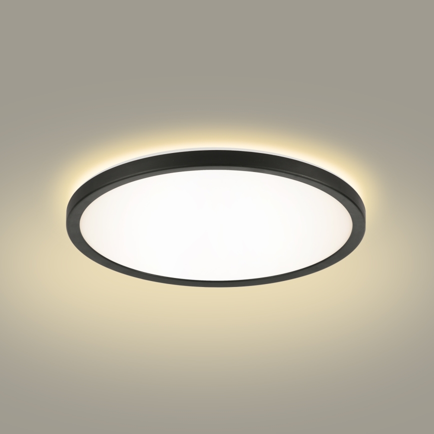 Brilagi - LED Stropna svjetiljka za kupaonicu ULTRA SLIM LED/12W/230V pr. 22,5 cm crna IP54