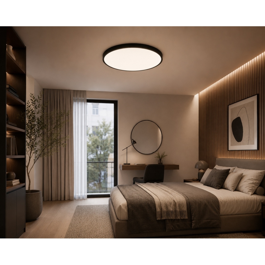 BRILAGI - LED stropno svjetlo za kupaonicu ZENNA LED/36W/230V Ø 42 cm IP44 crno