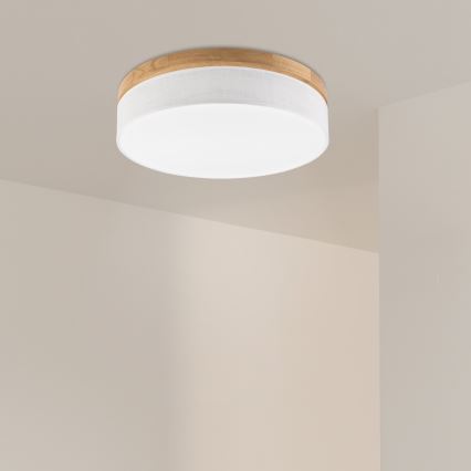 Brilagi - LED Stropna svjetlost BELLADONNA LED/36W/230V promjer 50 cm bijela/dub