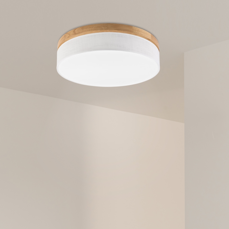 Brilagi - LED Stropna svjetlost BELLADONNA LED/36W/230V promjer 50 cm bijela/dub