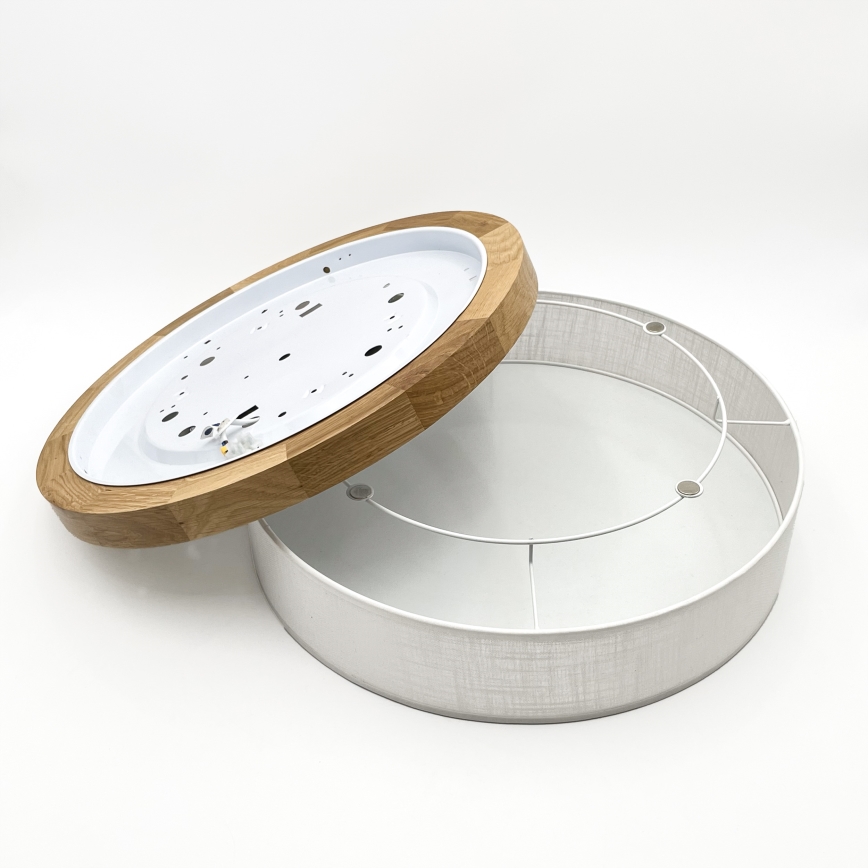 Brilagi - LED Stropna svjetlost BELLADONNA LED/36W/230V promjer 50 cm bijela/dub